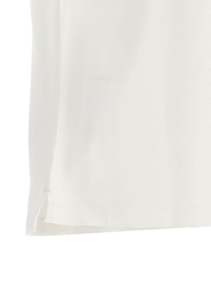 Burberry White Cotton Polo Shirt