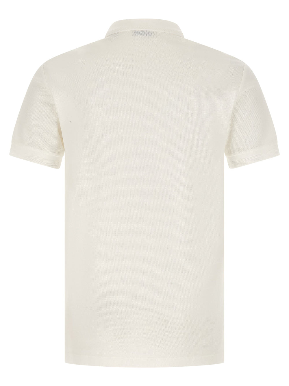 Burberry White Cotton Polo Shirt
