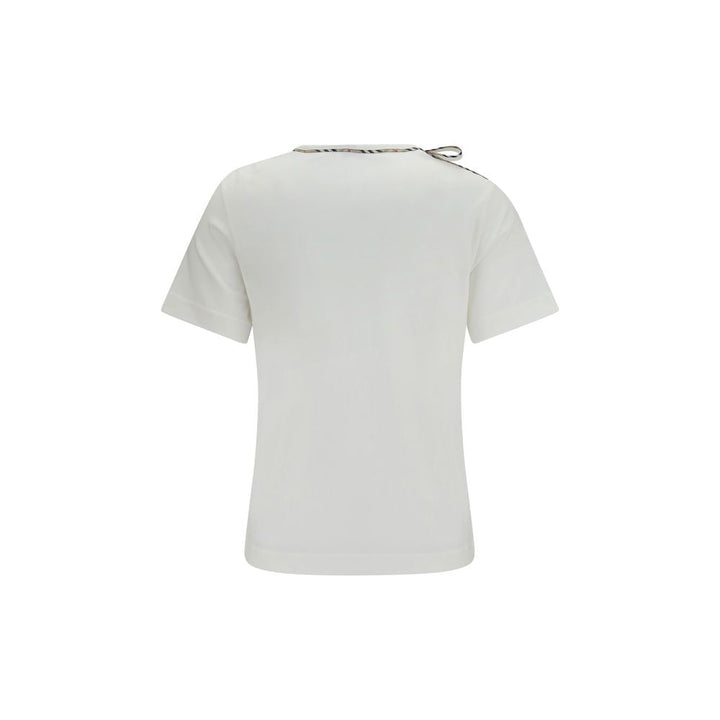 Burberry - White Cotton T-Shirt