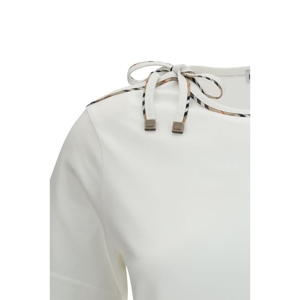 Burberry - White Cotton T-Shirt