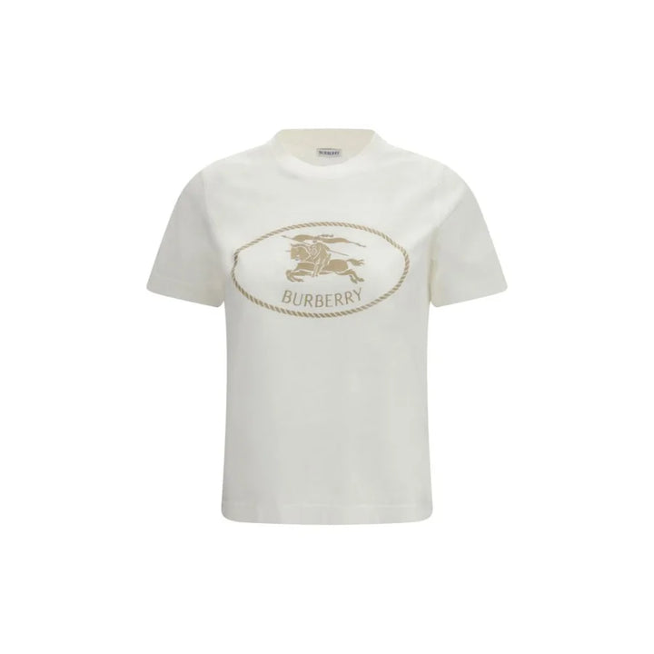 Burberry White Cotton T-Shirt