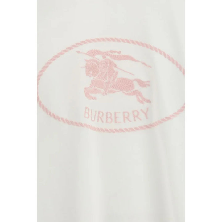 Burberry White Cotton T-Shirt