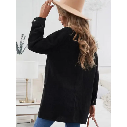 Chic Collared Jacket for Every Wardrobe in Larger Sizes Clothing Tops Trendsi