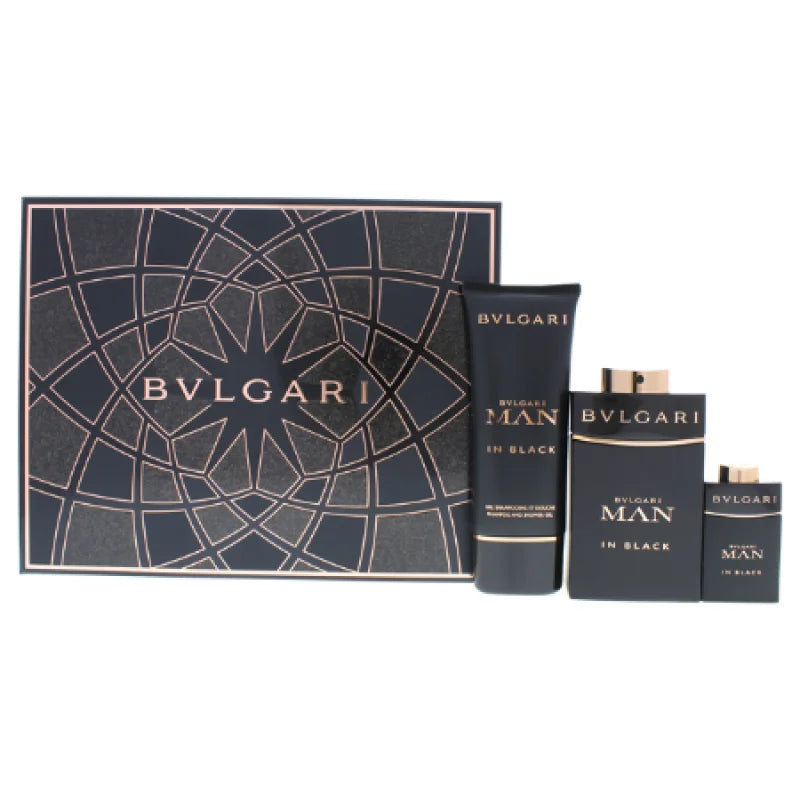 Bvlgari Man Parfum Spray Gift Set Shower Gel Signature Scent Men’s Sets