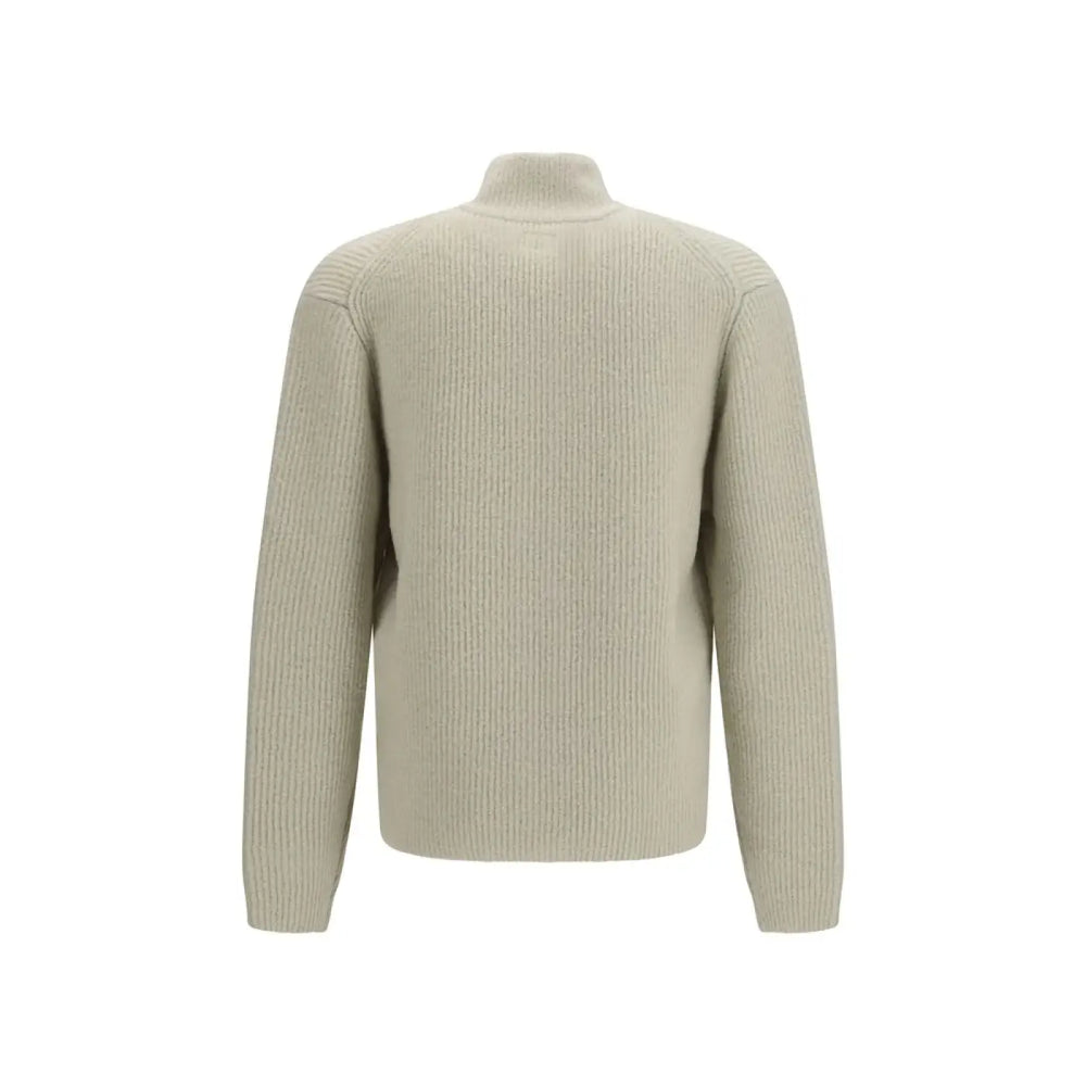 C.p. Company Beige Wool Oves Aries Cardigan