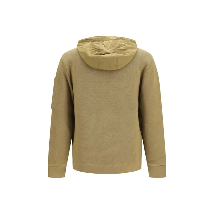 C.p. Company Beige Wool Oves Aries Cardigan