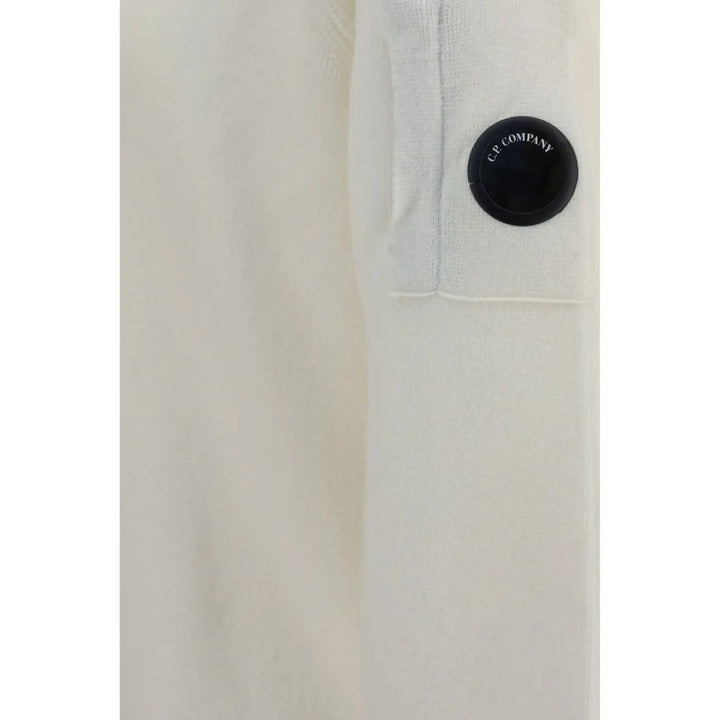 C.p. Company Beige Wool Oves Aries Hoodie