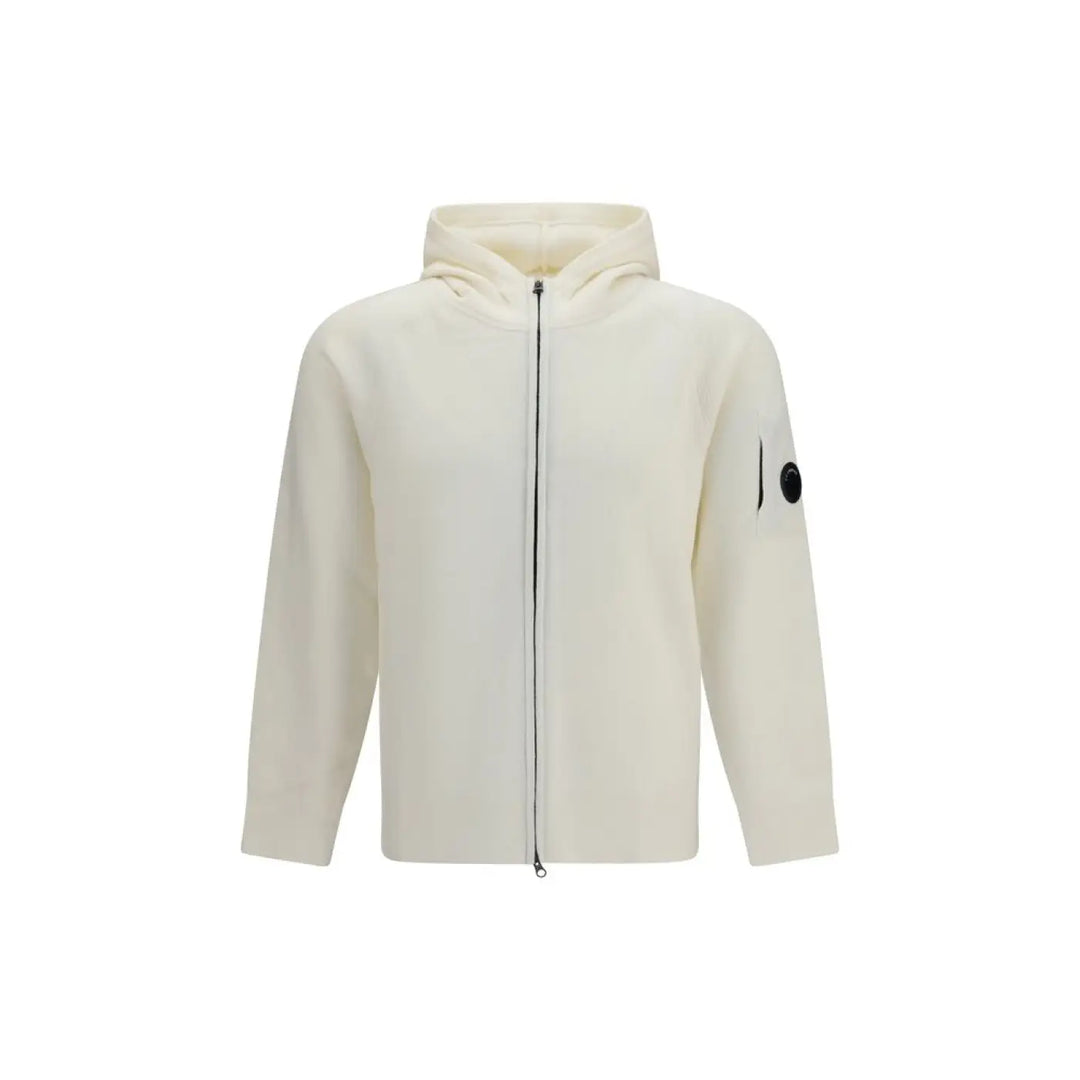 C.p. Company Beige Wool Oves Aries Hoodie