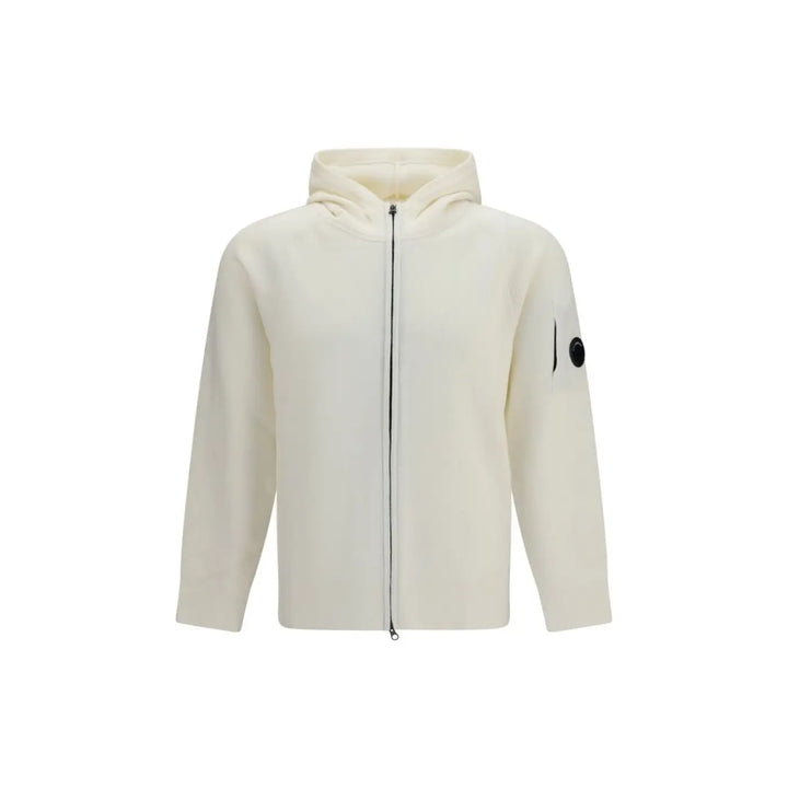 C.p. Company Beige Wool Oves Aries Hoodie