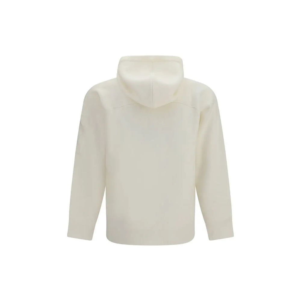 C.p. Company Beige Wool Oves Aries Hoodie