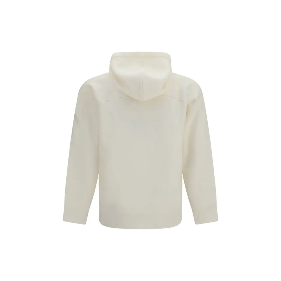 C.p. Company Beige Wool Oves Aries Hoodie