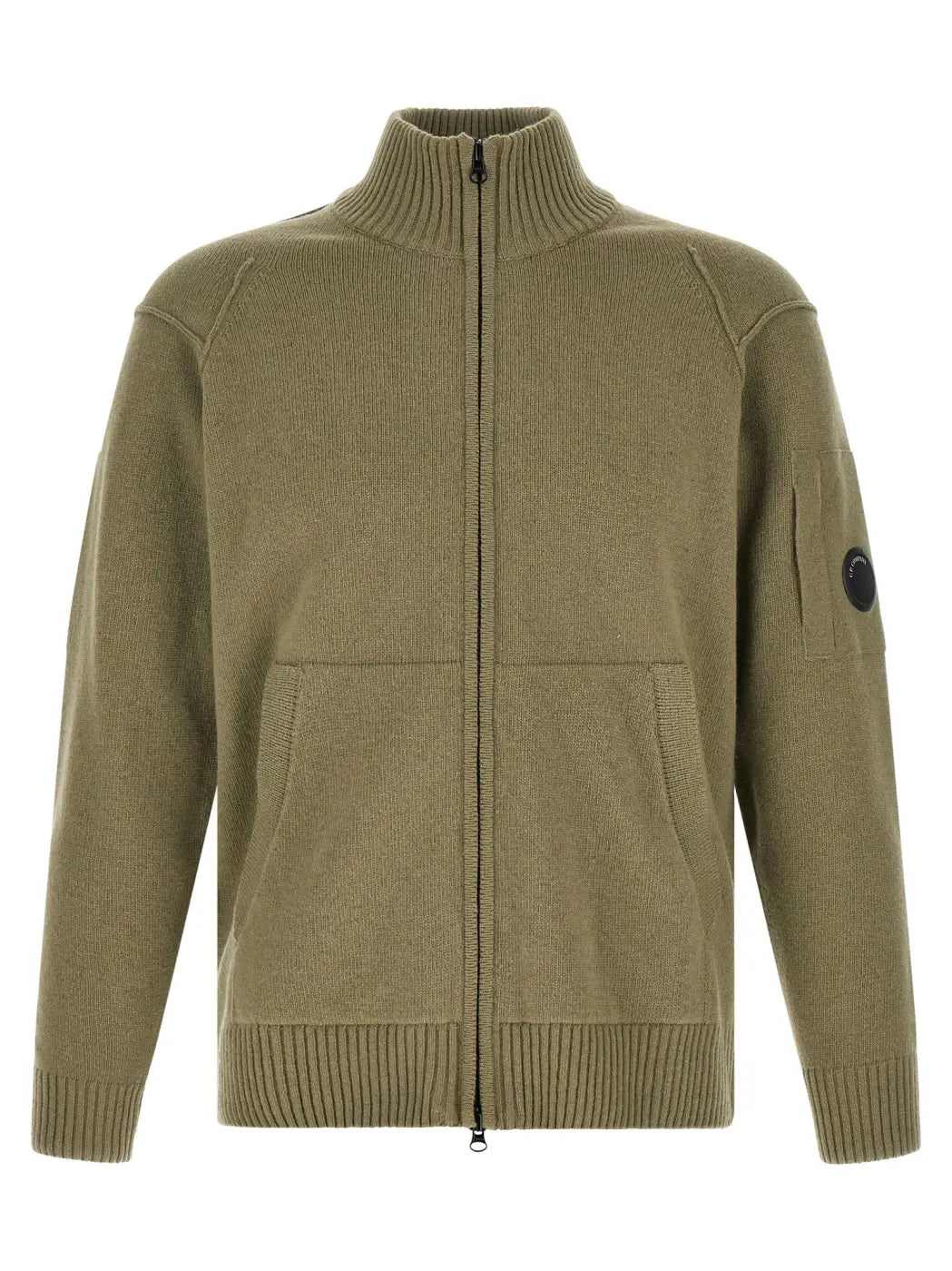 C.p. Company Bicolor Wool Cardigan