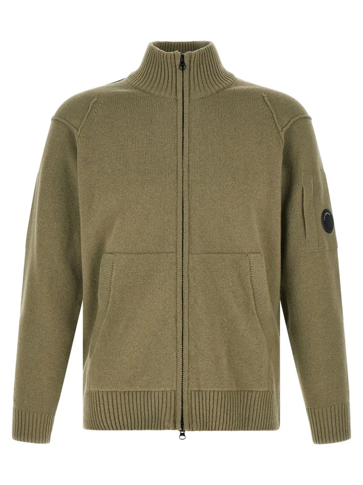 C.p. Company Bicolor Wool Cardigan