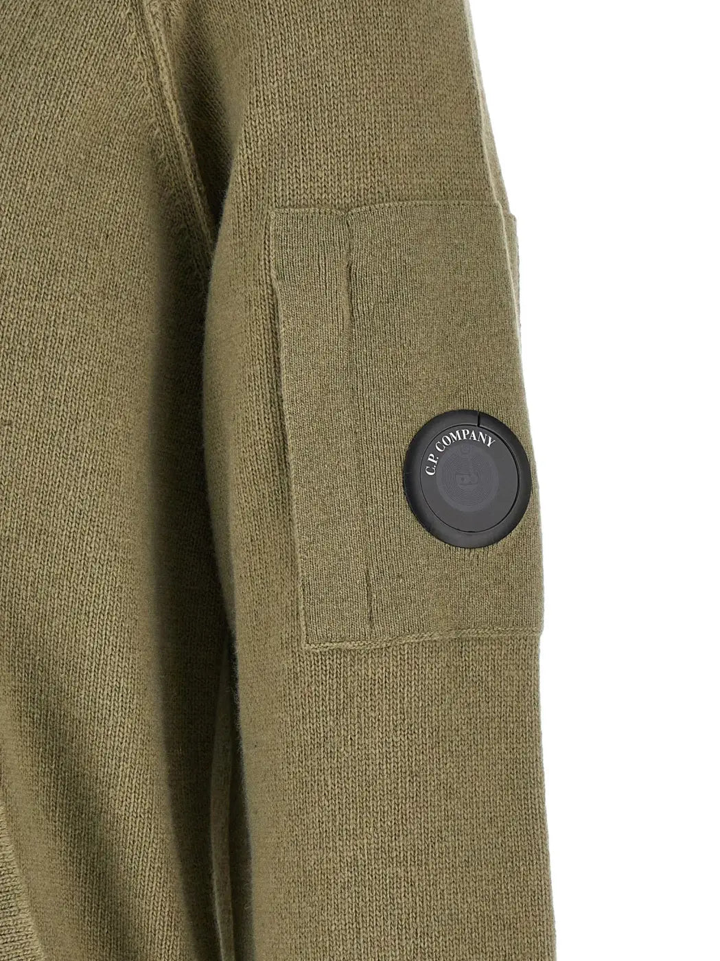 C.p. Company Bicolor Wool Cardigan