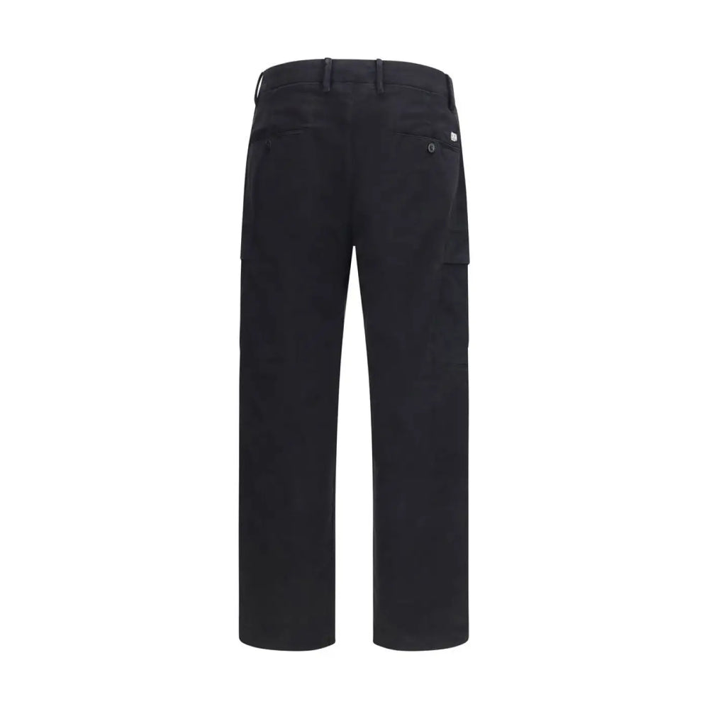 C.p. Company Black Cotton Cargo Pants
