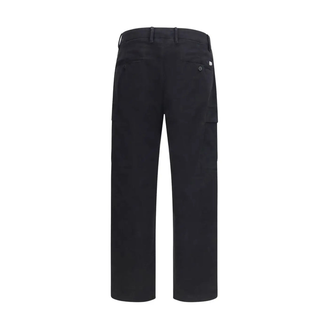 C.p. Company Black Cotton Cargo Pants