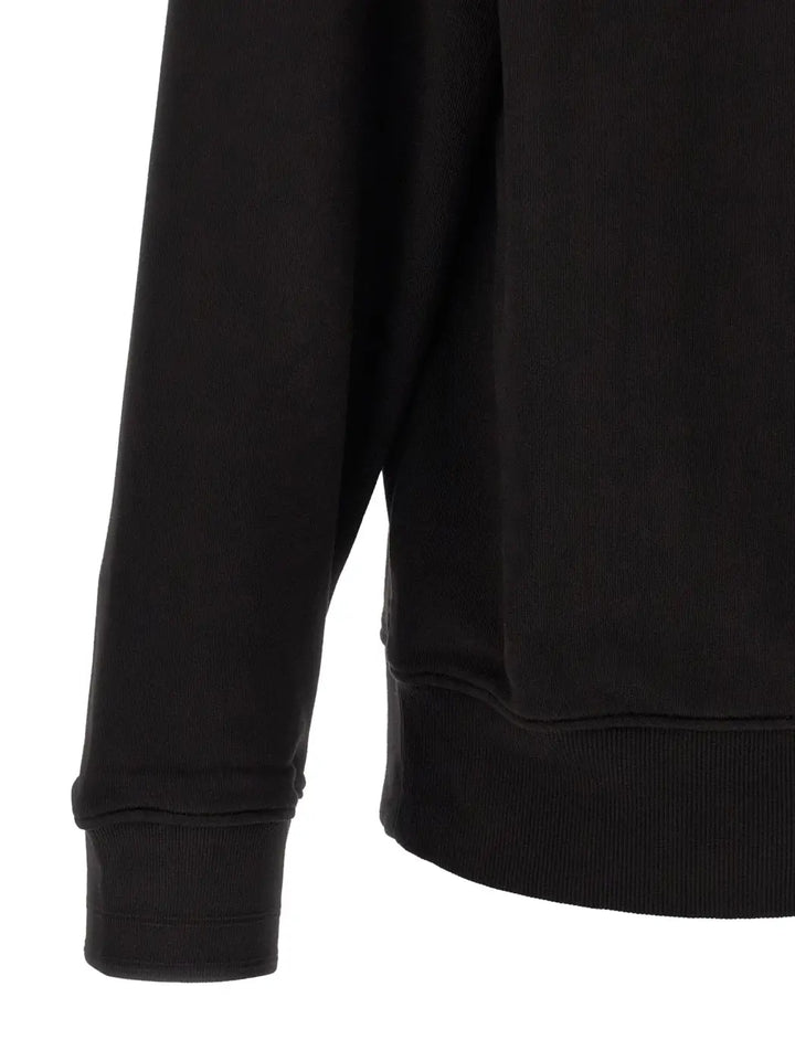 C.p. Company Black Cotton Sweatshirt