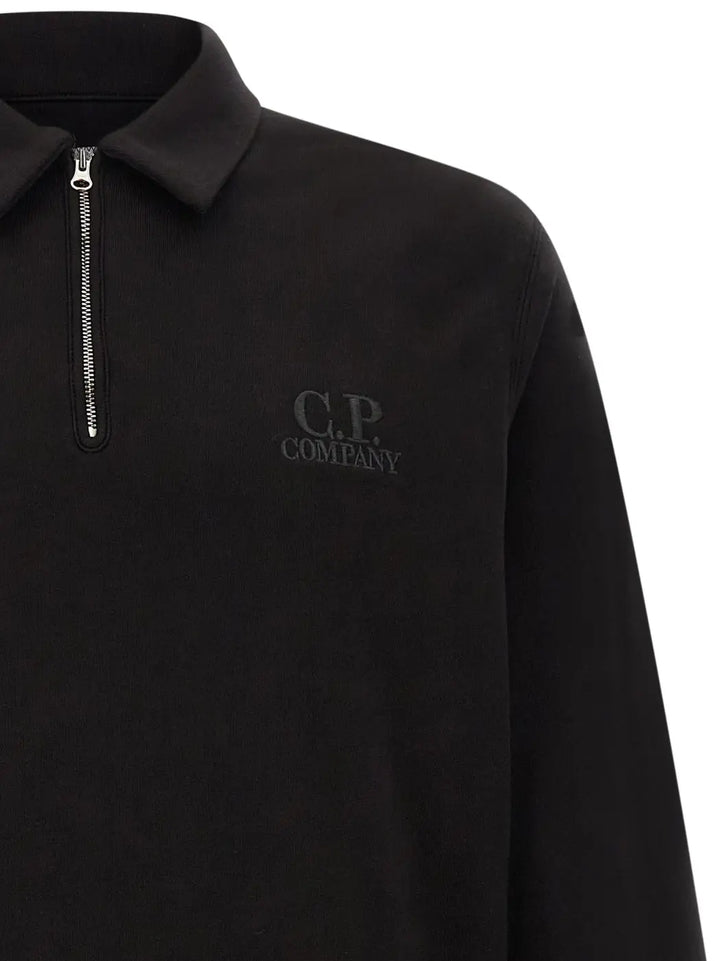 C.p. Company Black Cotton Sweatshirt