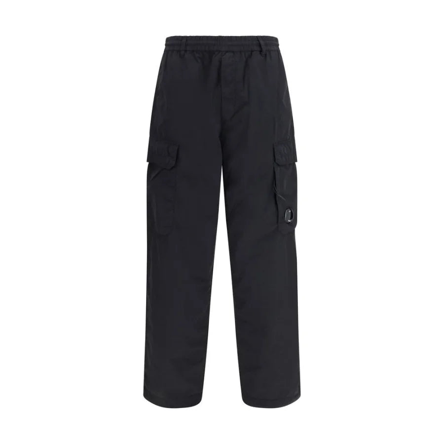 C.P. Company Black Nylon Cargo Pants