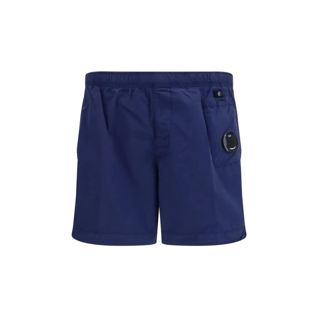 C.P. Company Blue Nylon Shorts