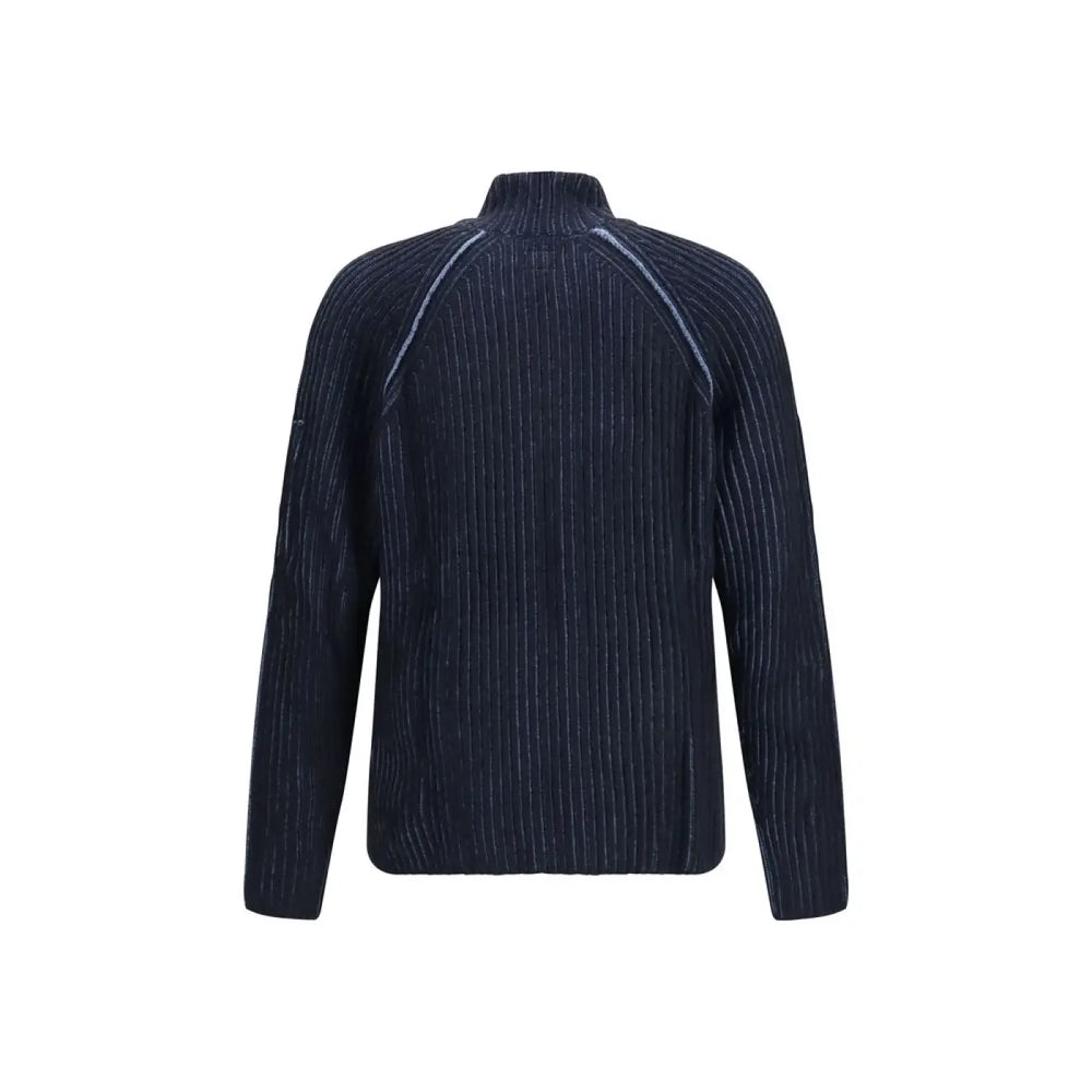 C.p. Company Blue Polyamide Cardigan