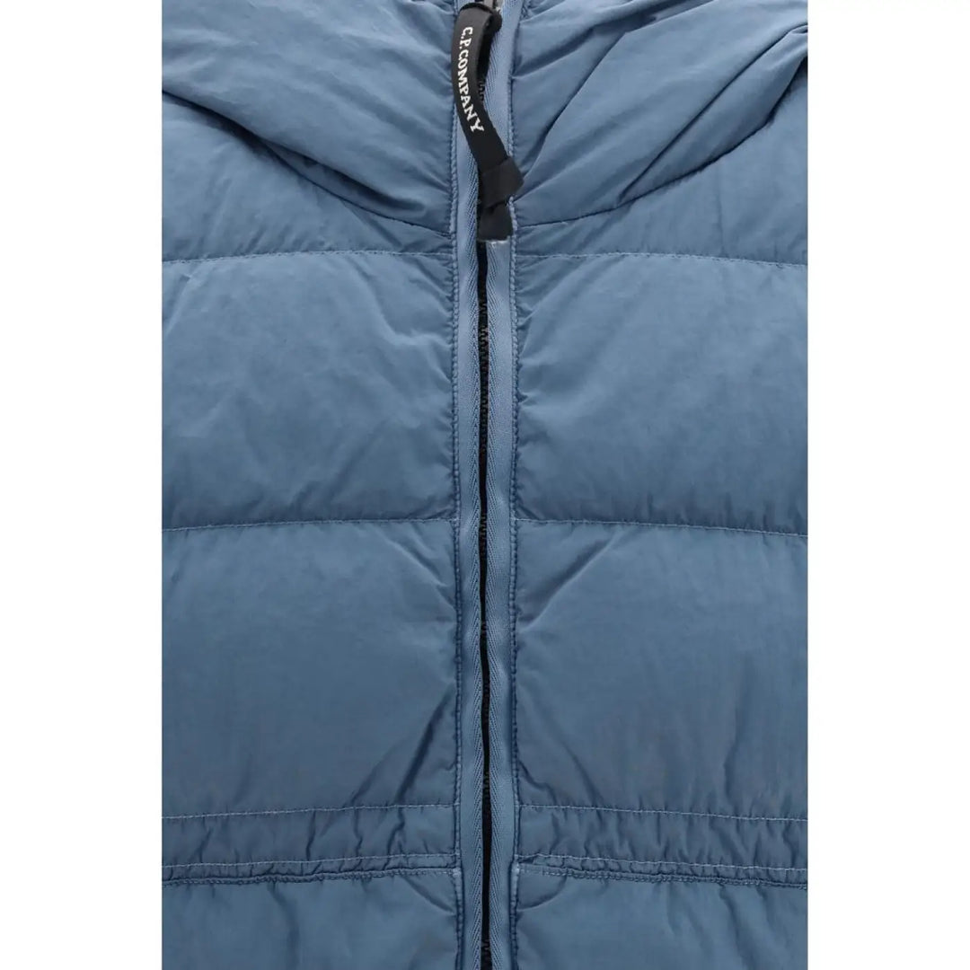 C.p. Company Blue Polyamide Full-length Jacket