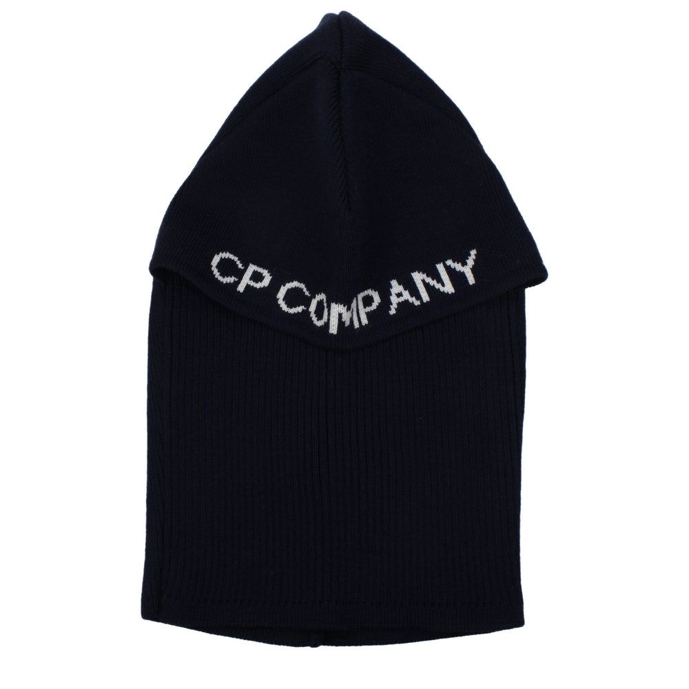 C.p. Company Blue Wool Beanie