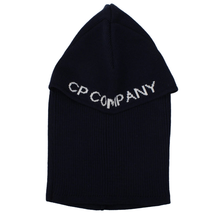 C.p. Company Blue Wool Beanie