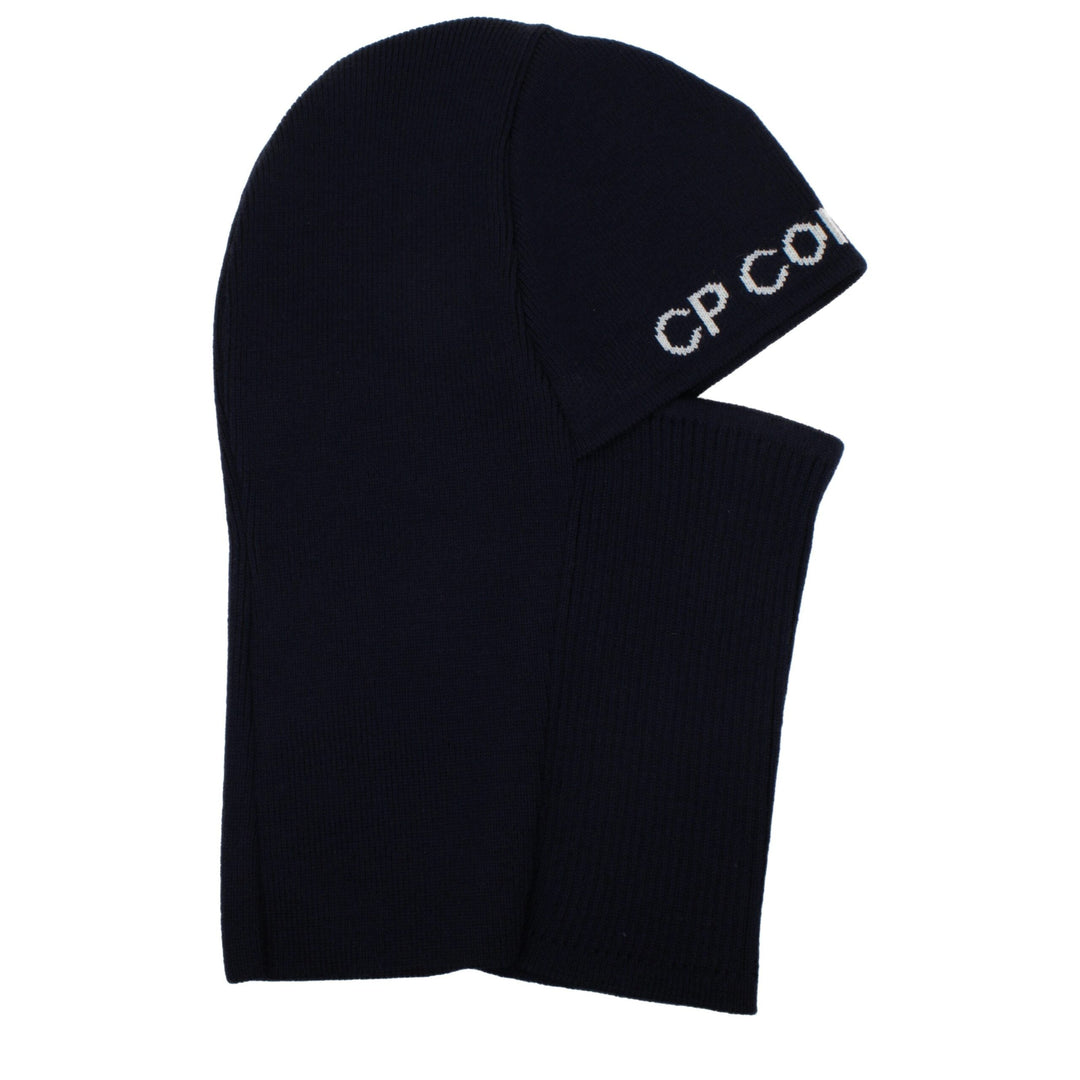 C.p. Company Blue Wool Beanie