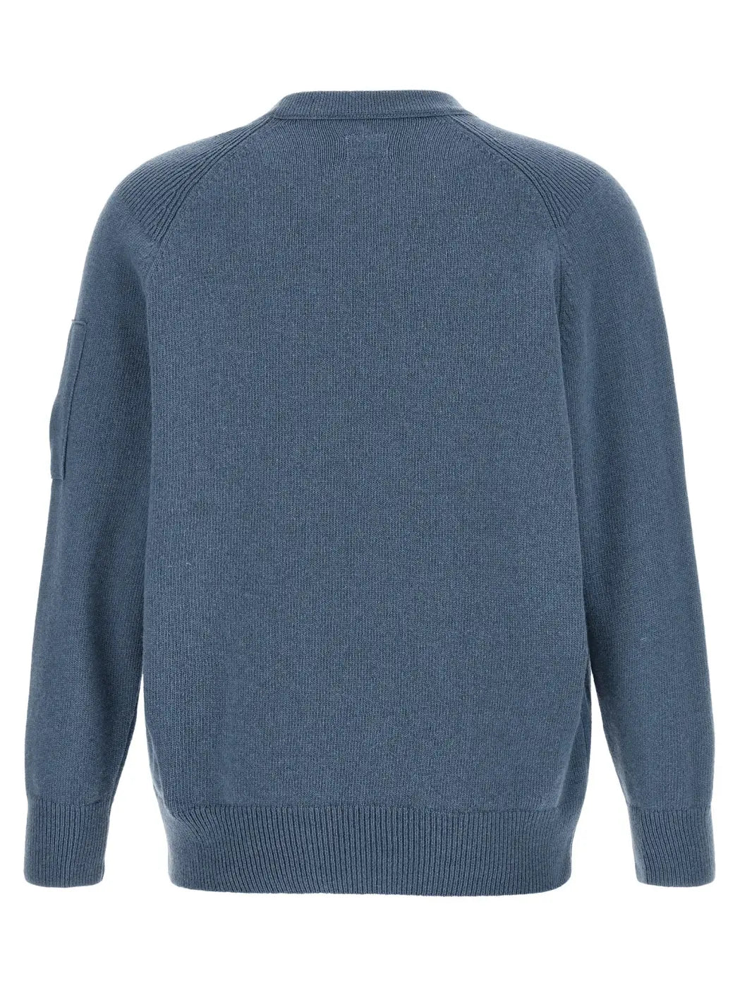 C.p. Company Blue Wool Cardigan