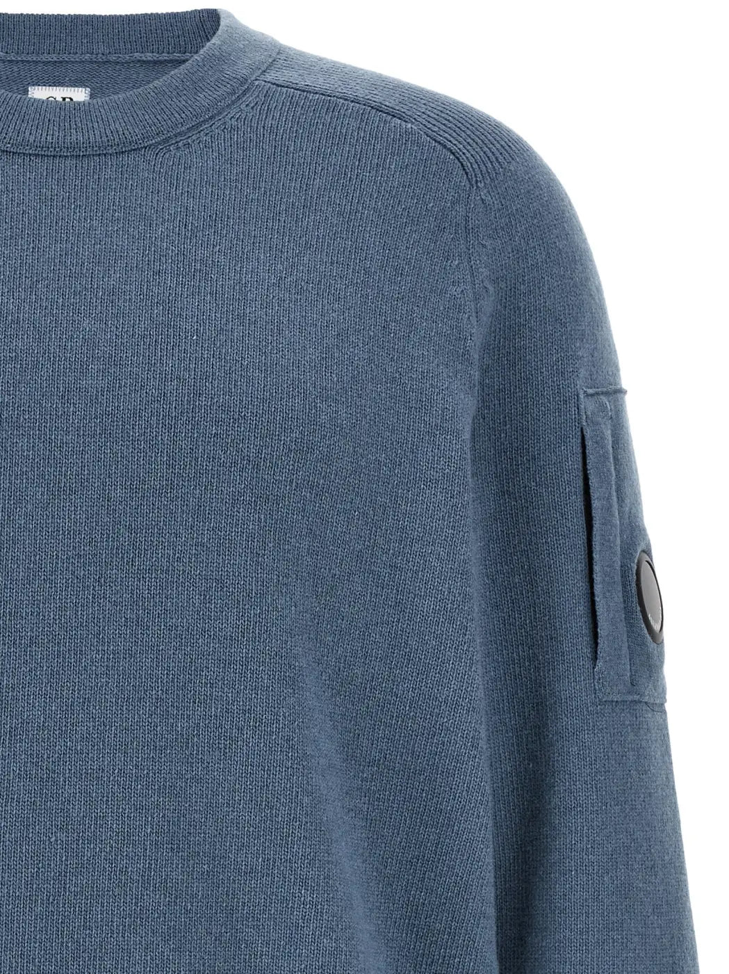C.p. Company Blue Wool Cardigan