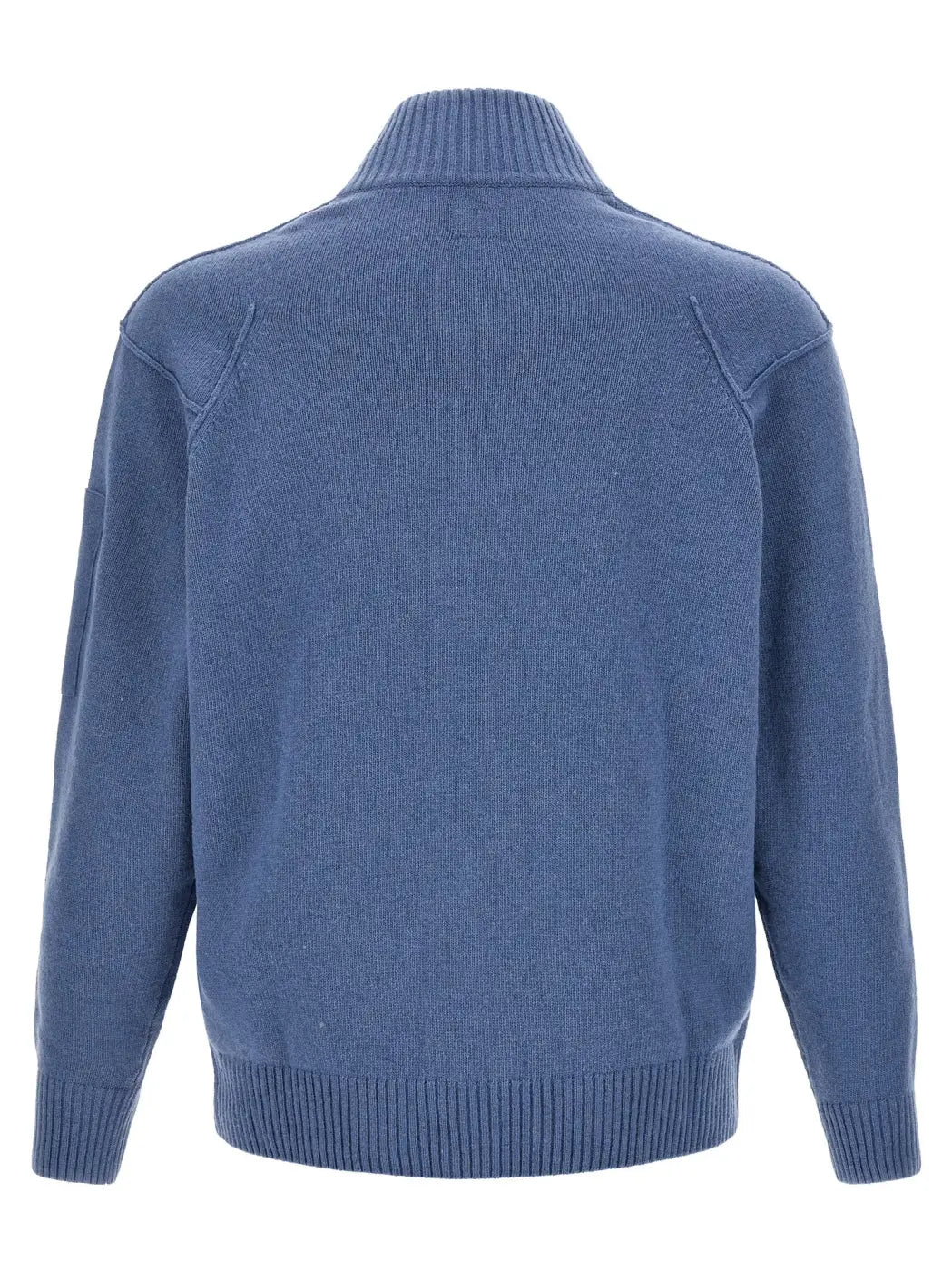 C.p. Company Blue Wool Cardigan
