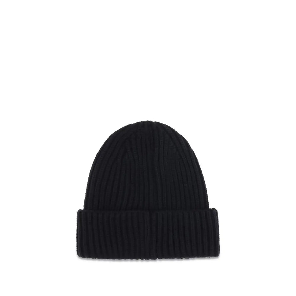 C.p. Company Blue Wool Oves Aries Beanie
