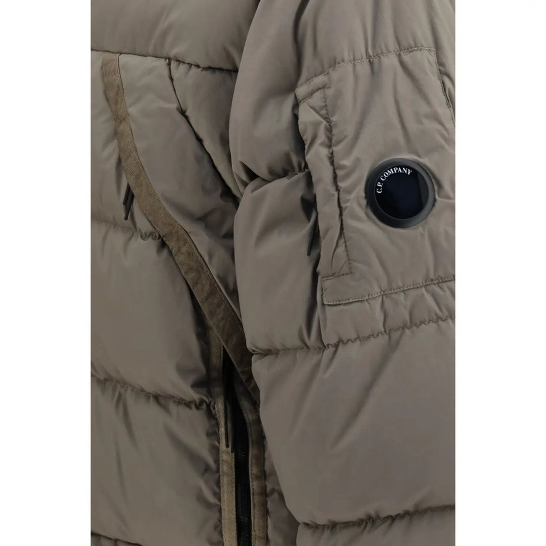 C.p. Company Gray Polyamide Full-length Jacket