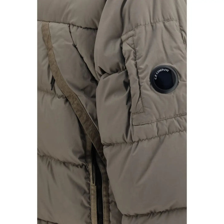 C.p. Company Gray Polyamide Full-length Jacket