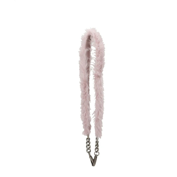 Miu Pink Fur Shoulder Bag