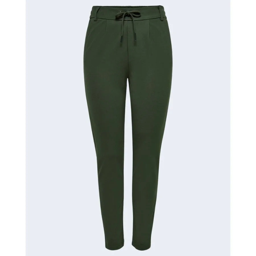Only Green Viscose Casual Pants