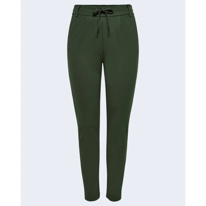 Only Green Viscose Casual Pants