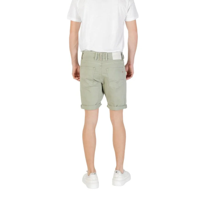 Replay Bicolor Cotton Bermuda Shorts
