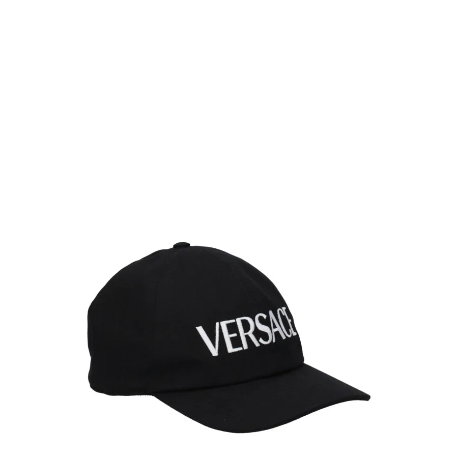 Versace Black Cotton Cap (Baseball Hat)