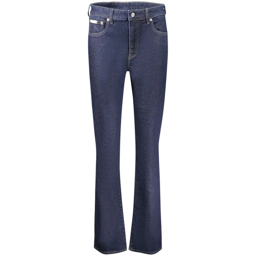 Calvin Klein Blue Cotton Bootcut Jeans