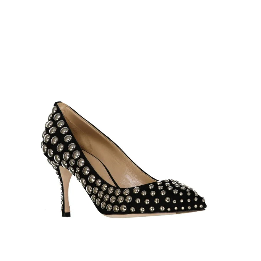 Sergio Rossi Black Calfskin Pumps