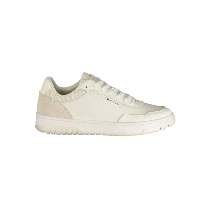Tommy Hilfiger White Polyurethane Men’s Sneaker