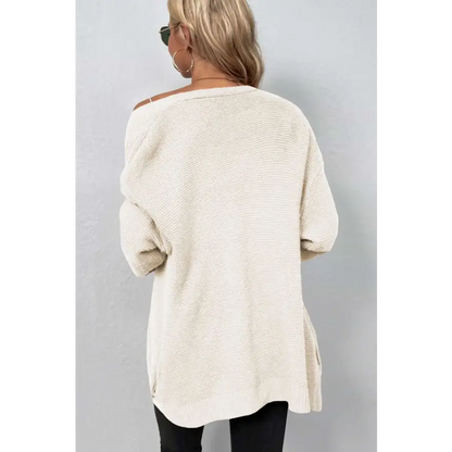 Stay Cozy in Style with a Cable-Knit Open Front Cardigan Clothing Tops Trendsi