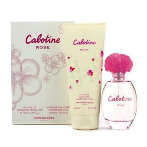Cabotine Rose Gift Set Perfume for Women 3.4 Oz Eau De Toilette Women’s Sets Parfums Gres