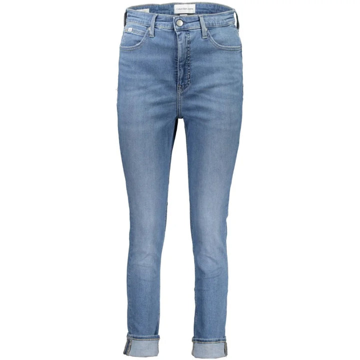 Calvin Klein Azzurro Cotton Women Jeans