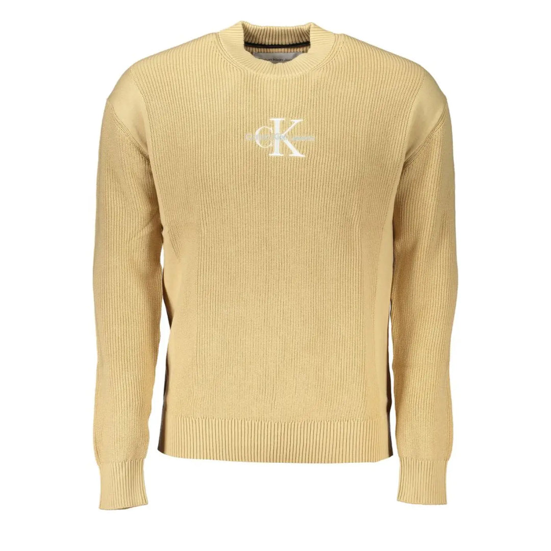 Calvin Klein Beige Cotton Men Sweater