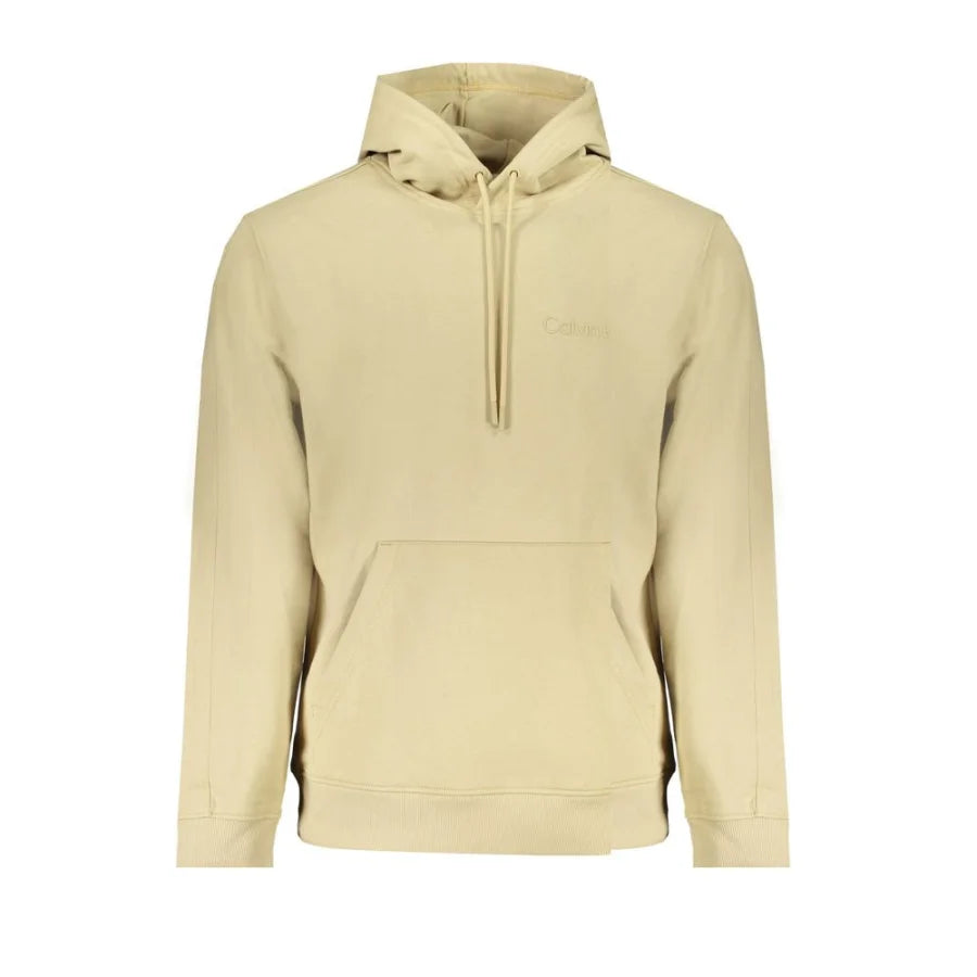 Calvin Klein Beige Cotton Men Sweatshirt