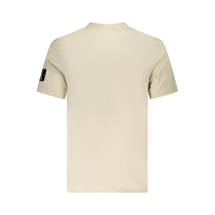 Calvin Klein Beige Cotton Men T-Shirt