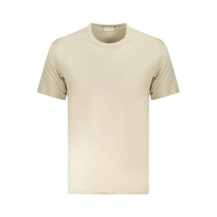 Calvin Klein Beige Cotton Men T-Shirt